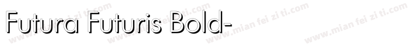 Futura Futuris Bold字体转换